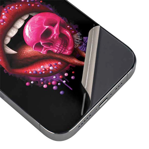 Vampire Skull Lollypop by Sarah Richter iPhone 14 Pro Skin